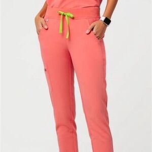 Hot Coral Zamora™ - Jogger Scrub Pants med
